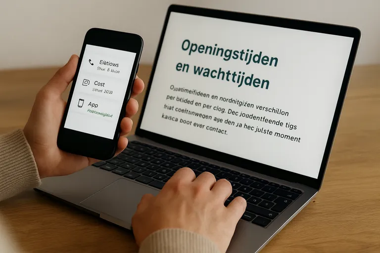 Openingstijden en wachttijden