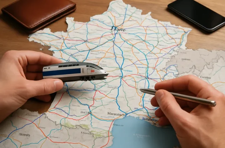 Plan je treinreis door frankrijk met een overzichtelijke kaart van het spoorwegnet