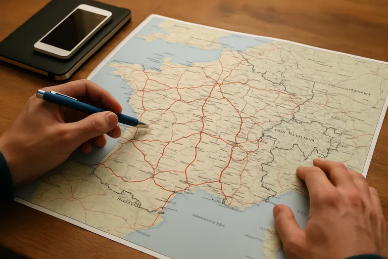 Routes plannen met de kaart